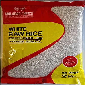  White Raw Rice 2Kg by Malabar Choice
