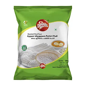 Double Horse Roasted Rice Flour – Appam, Idiyappam & Pathiri Podi (3-in-1) – 1kg + 200g FREE